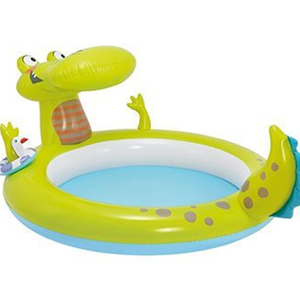 استخر بادی کودک اینتکس intex طرح تمساح با آبپاش مدل 57431-اسباب بازی